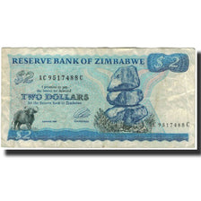 Billete, 2 Dollars, Zimbabue, KM:1c, RC+