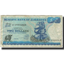 Biljet, Zimbabwe, 2 Dollars, KM:1c, B