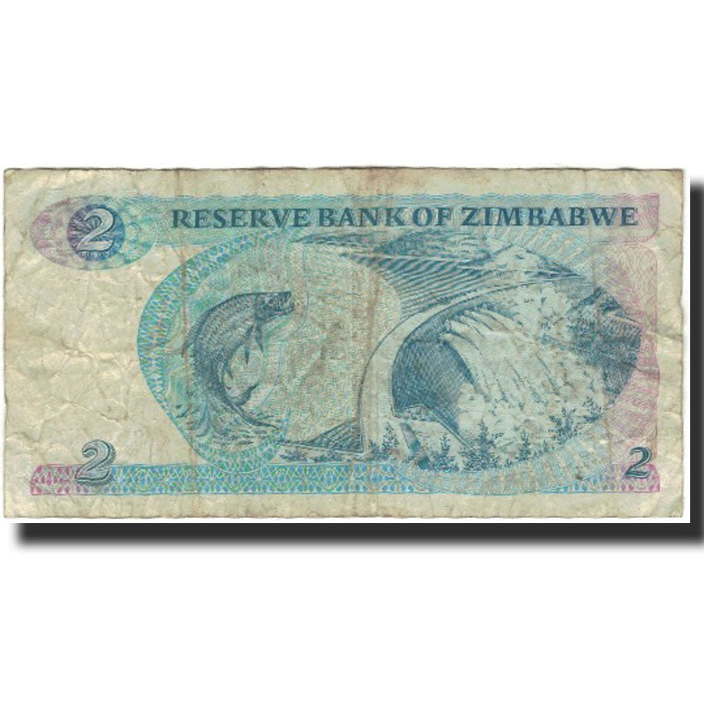 Biljet, Zimbabwe, 2 Dollars, KM:1c, B