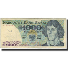 Nota, Polónia, 1000 Zlotych, 1975, KM:146a, F(12-15)