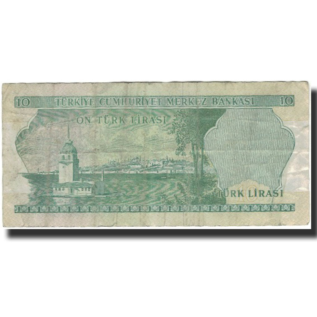Banknote, Turkey, 10 Lira, KM:180, F(12-15)