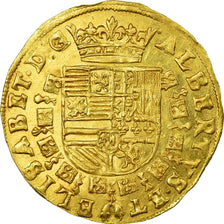Coin, Spanish Netherlands, Flanders, 2 Albertins, 1602, Bruges, AU(55-58), Gold