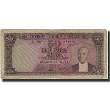 Billete, 50 Lira, Turquía, KM:175a, RC