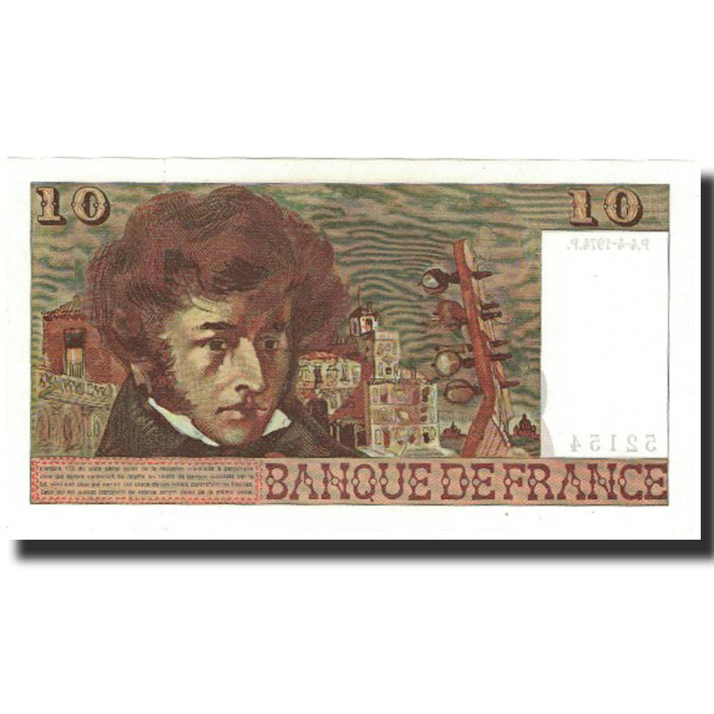 Frankrijk, 10 Francs, Berlioz, 1974-04-04, NIEUW, Fayette:63.4, KM:150a