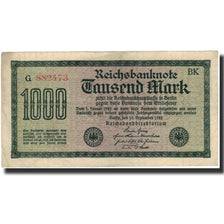 Billete, 1000 Mark, 1922, Alemania, KM:76c, MBC