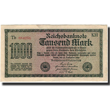 Banknote, Germany, 1000 Mark, 1922, KM:76f, AU(50-53)