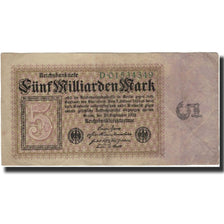Banconote, Germania, 5 Milliarden Mark, KM:115a, BB