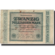 Banknote, Germany, 20 Milliarden Mark, 1923, KM:118e, EF(40-45)