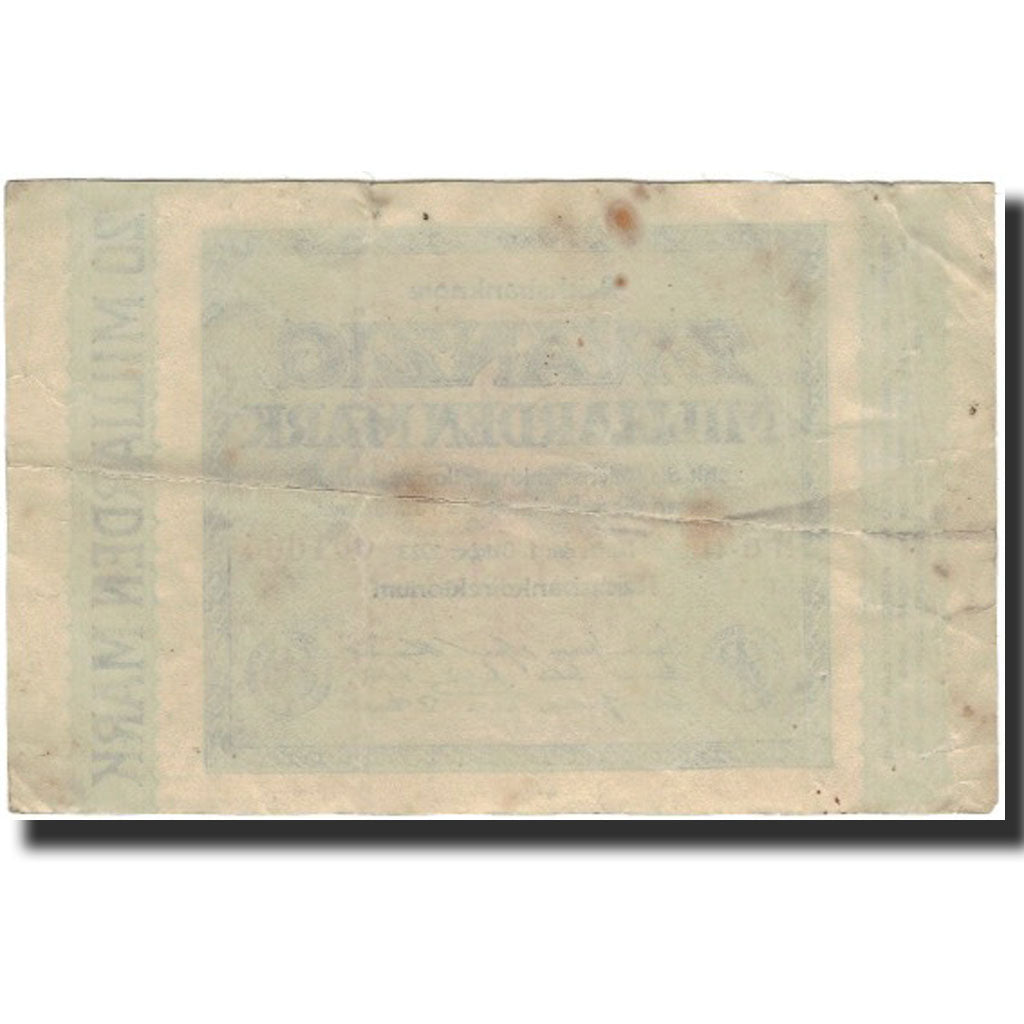 Banknote, Germany, 20 Milliarden Mark, 1923, KM:118e, EF(40-45)