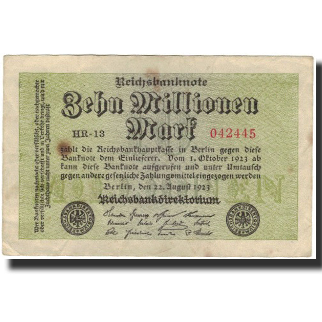 Banknote, Germany, 10 Millionen Mark, KM:106c, EF(40-45)