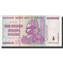 Banknote, Zimbabwe, 500 Million Dollars, 2008, KM:82, AU(50-53)