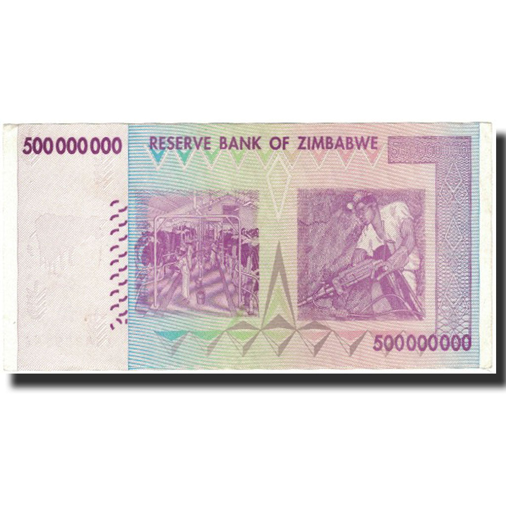 Banknote, Zimbabwe, 500 Million Dollars, 2008, KM:82, AU(50-53)