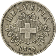 Coin, Switzerland, 10 Rappen, 1875, Bern, EF(40-45), Billon, KM:6
