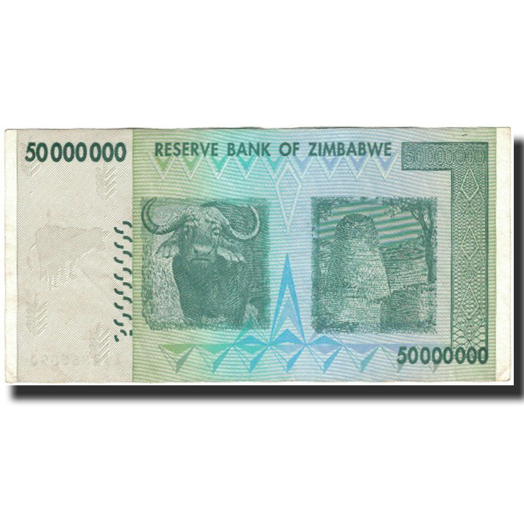 Banknote, Zimbabwe, 50 Million Dollars, 2008, KM:79, AU(50-53)
