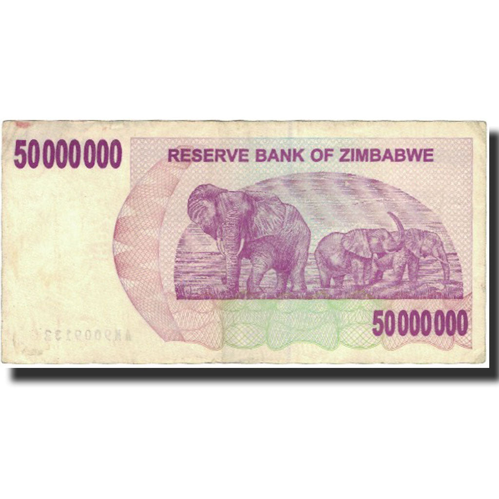 Banknote, Zimbabwe, 50 Million Dollars, 2008, KM:57, VF(30-35)