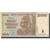 Geldschein, Simbabwe, 20,000 Dollars, 2008, KM:73a, S