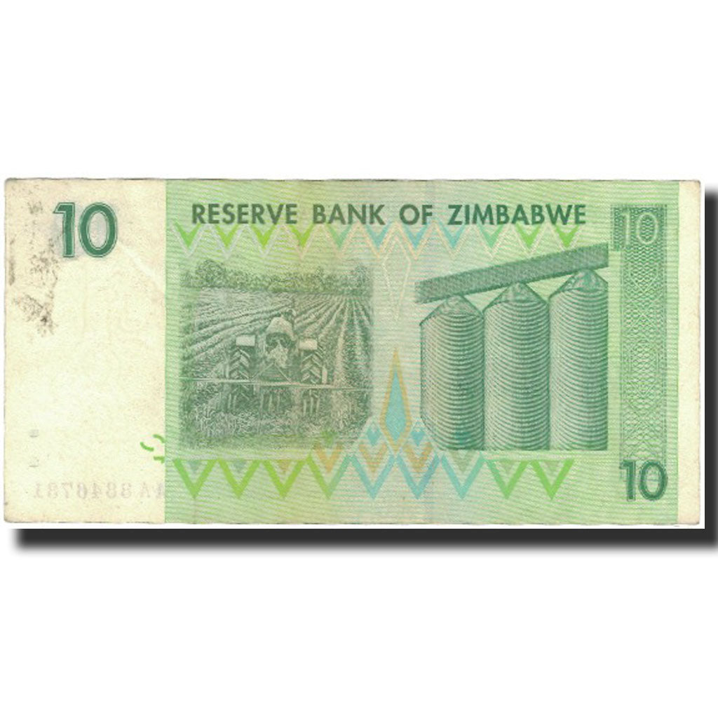 Banknote, Zimbabwe, 10 Dollars, 2007, KM:67, EF(40-45)