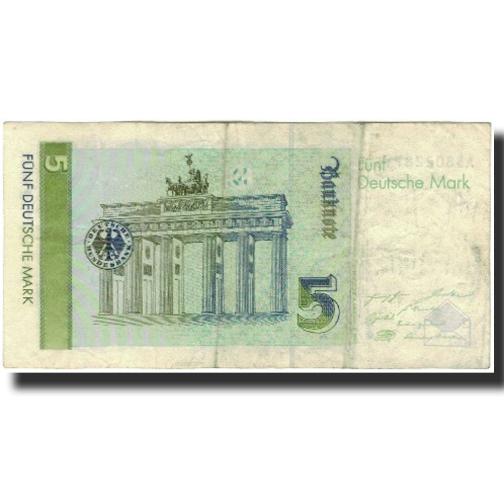 Banknote, GERMANY - FEDERAL REPUBLIC, 5 Deutsche Mark, 1991-08-01, KM:37