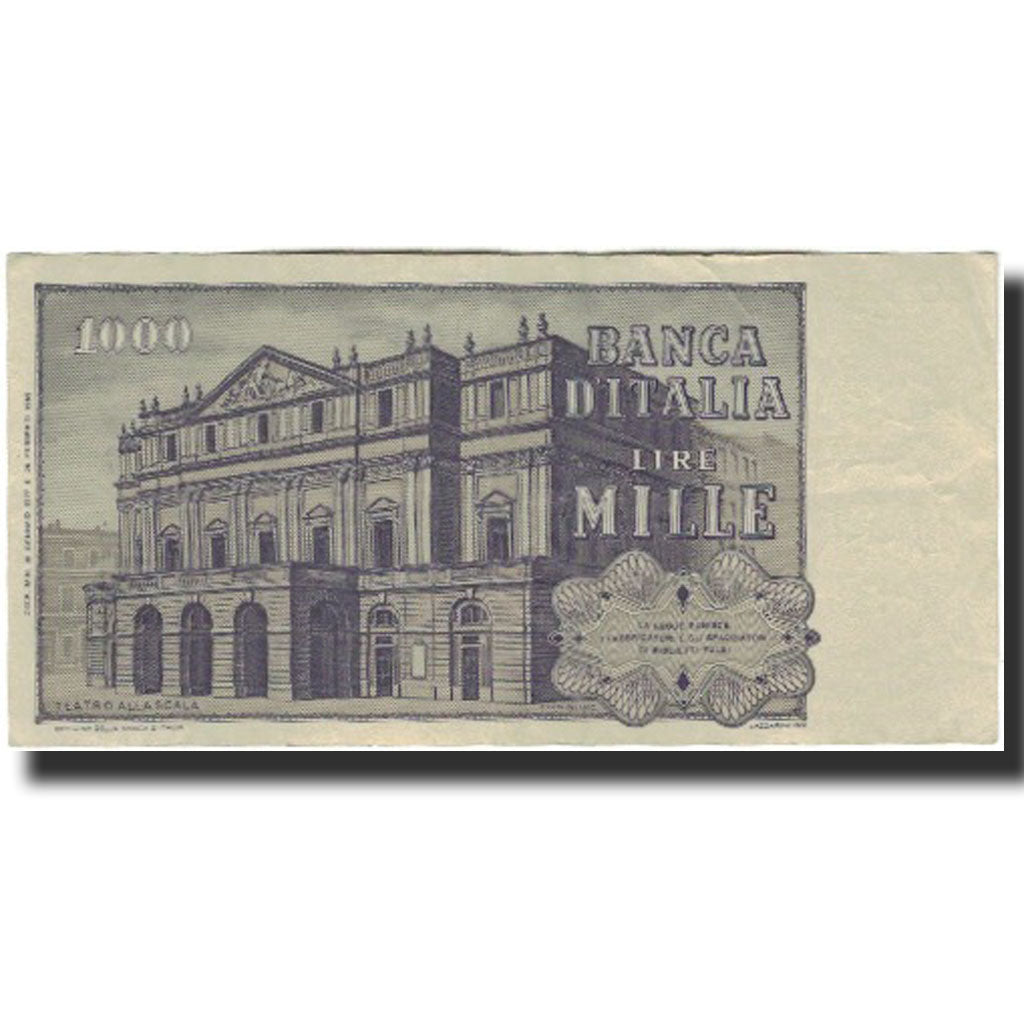 Biljet, Italië, 1000 Lire, KM:101e, TTB