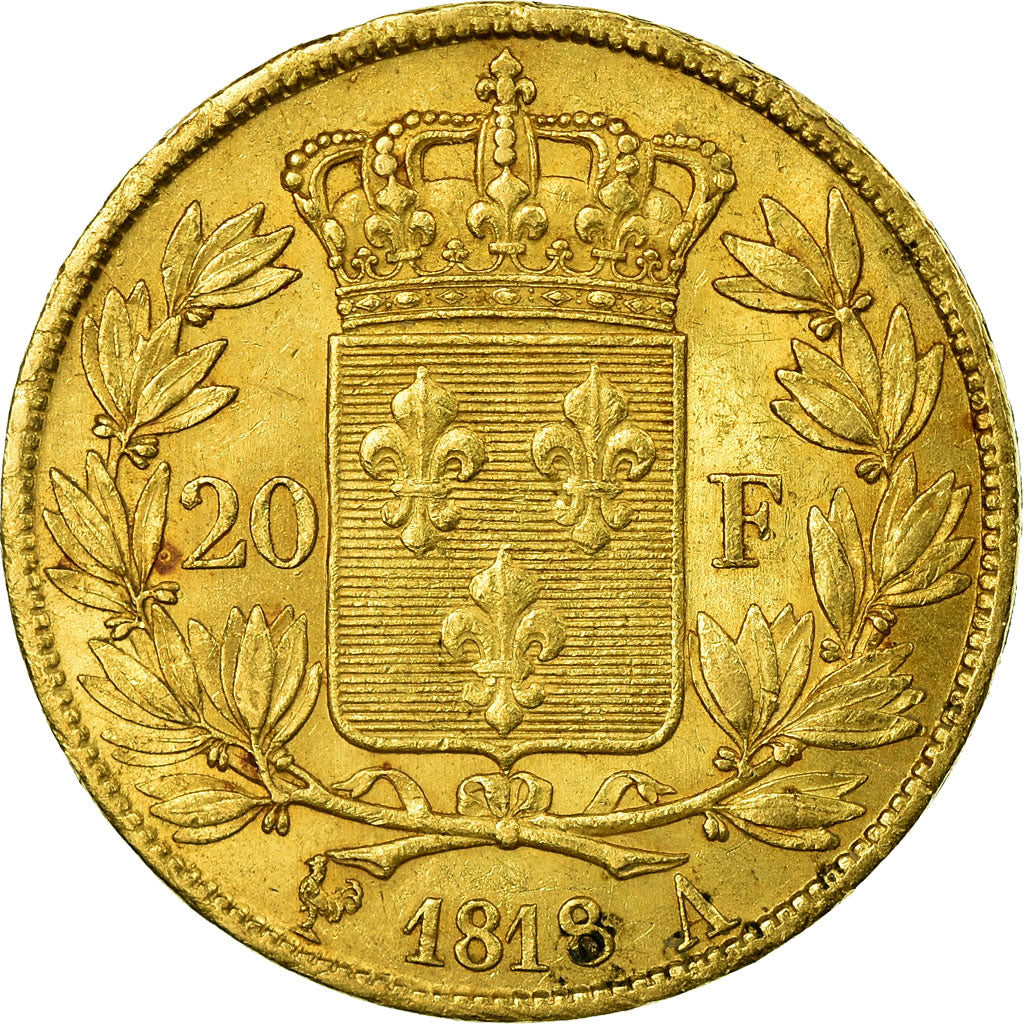 Monnaie, France, Louis XVIII, Louis XVIII, 20 Francs, 1818, Paris, TTB+, Or