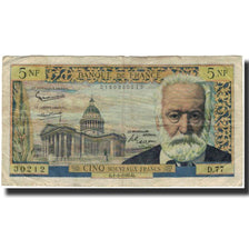 Francia, 5 Nouveaux Francs, Victor Hugo, 1962-02-01, B+, Fayette:56.10, KM:141a