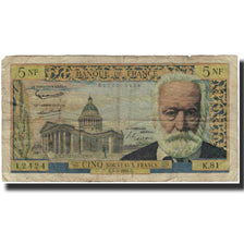 France, 5 Nouveaux Francs, Victor Hugo, 1962-03-01, B, Fayette:56.11, KM:141a