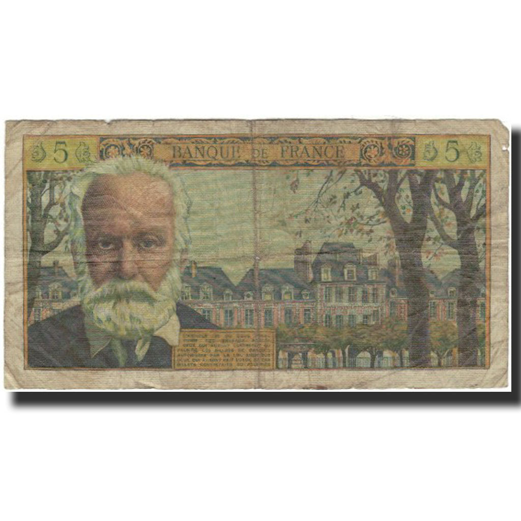 France, 5 Nouveaux Francs, Victor Hugo, 1962-03-01, B, Fayette:56.11, KM:141a