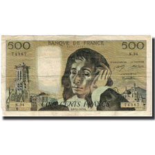 Frankreich, 500 Francs, Pascal, 1973-12-06, SGE+, Fayette:71.10, KM:156b