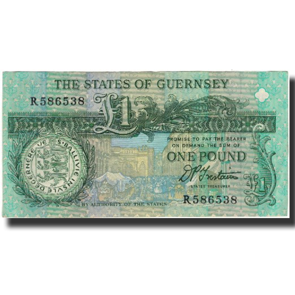 Banknote, Guernsey, 1 Pound, KM:52b, EF(40-45)