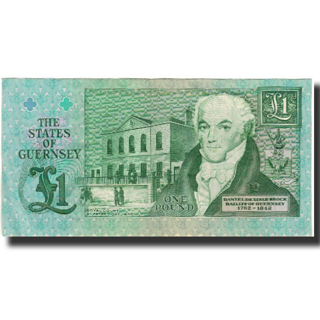 Banknote, Guernsey, 1 Pound, KM:52b, EF(40-45)