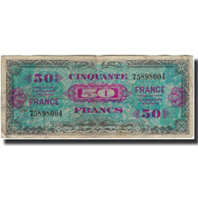 France, 100 Francs, Drapeau/France, 1944, B+, Fayette:VF19.1, KM:123a