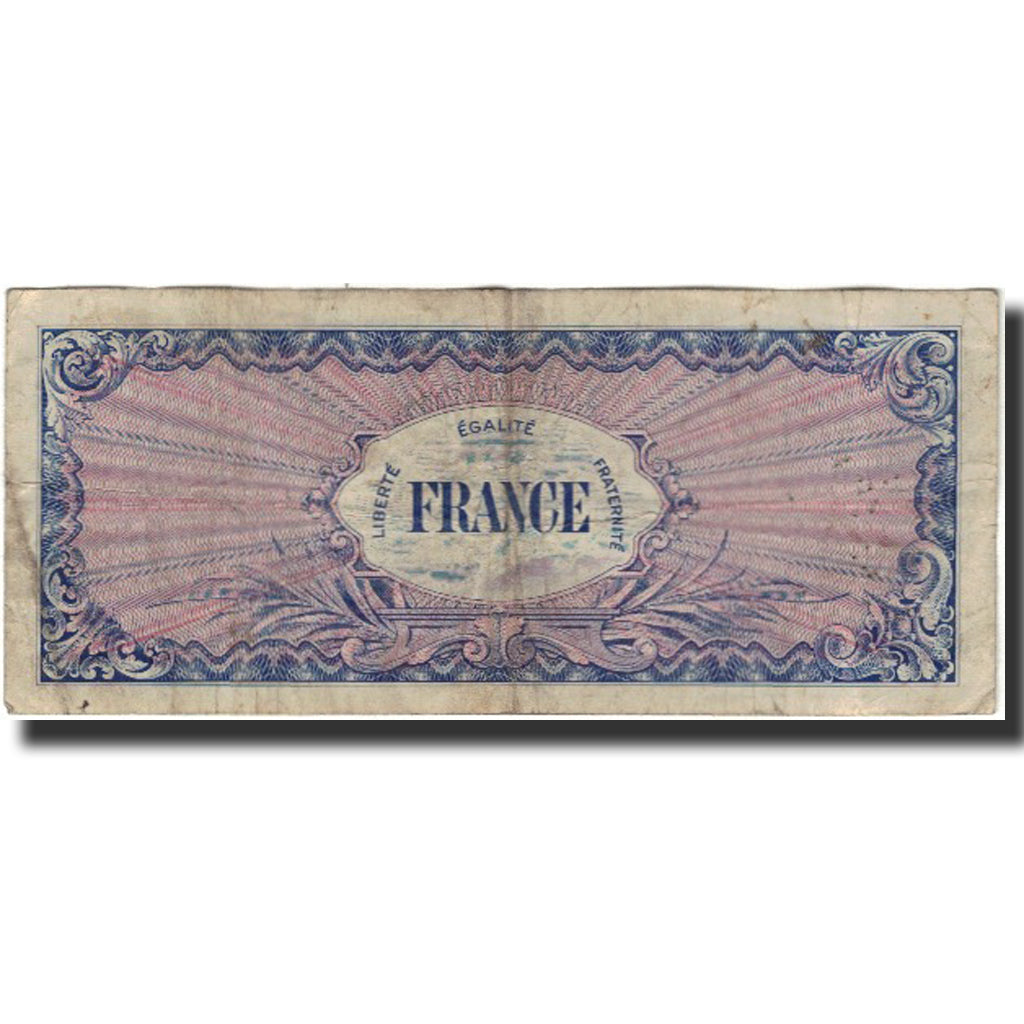 France, 100 Francs, Drapeau/France, 1944, B+, Fayette:VF19.1, KM:123a