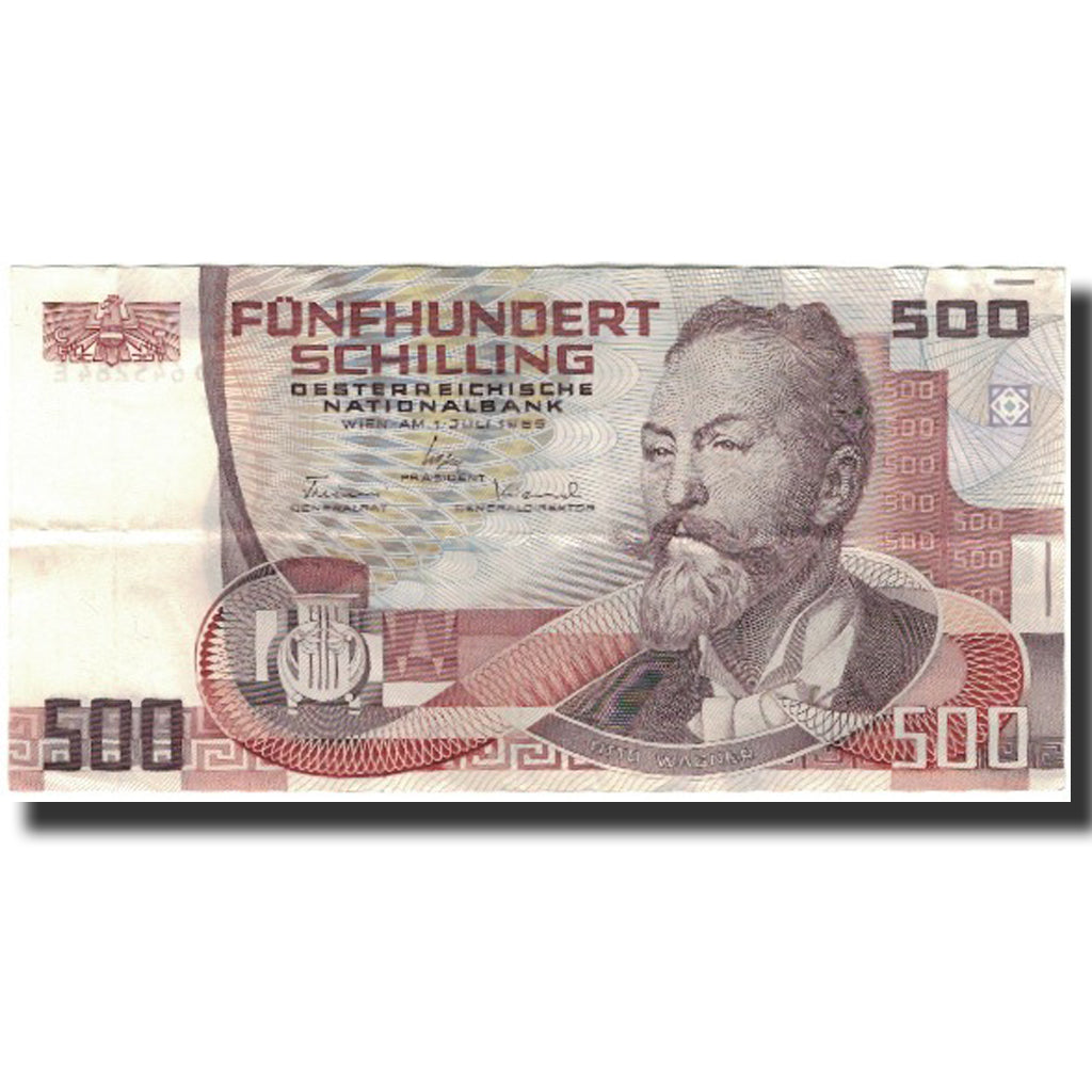 Banknote, Austria, 500 Schilling, 1985, KM:151, EF(40-45)