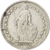 SWITZERLAND, 1/2 Franc, 1908, Bern, KM #23, EF(40-45), Silver, 18.2, 2.50