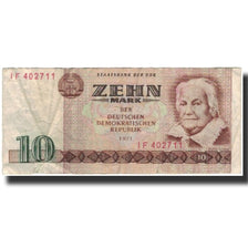 Banknote, Germany - Democratic Republic, 10 Mark, 1971, KM:28a, VF(20-25)