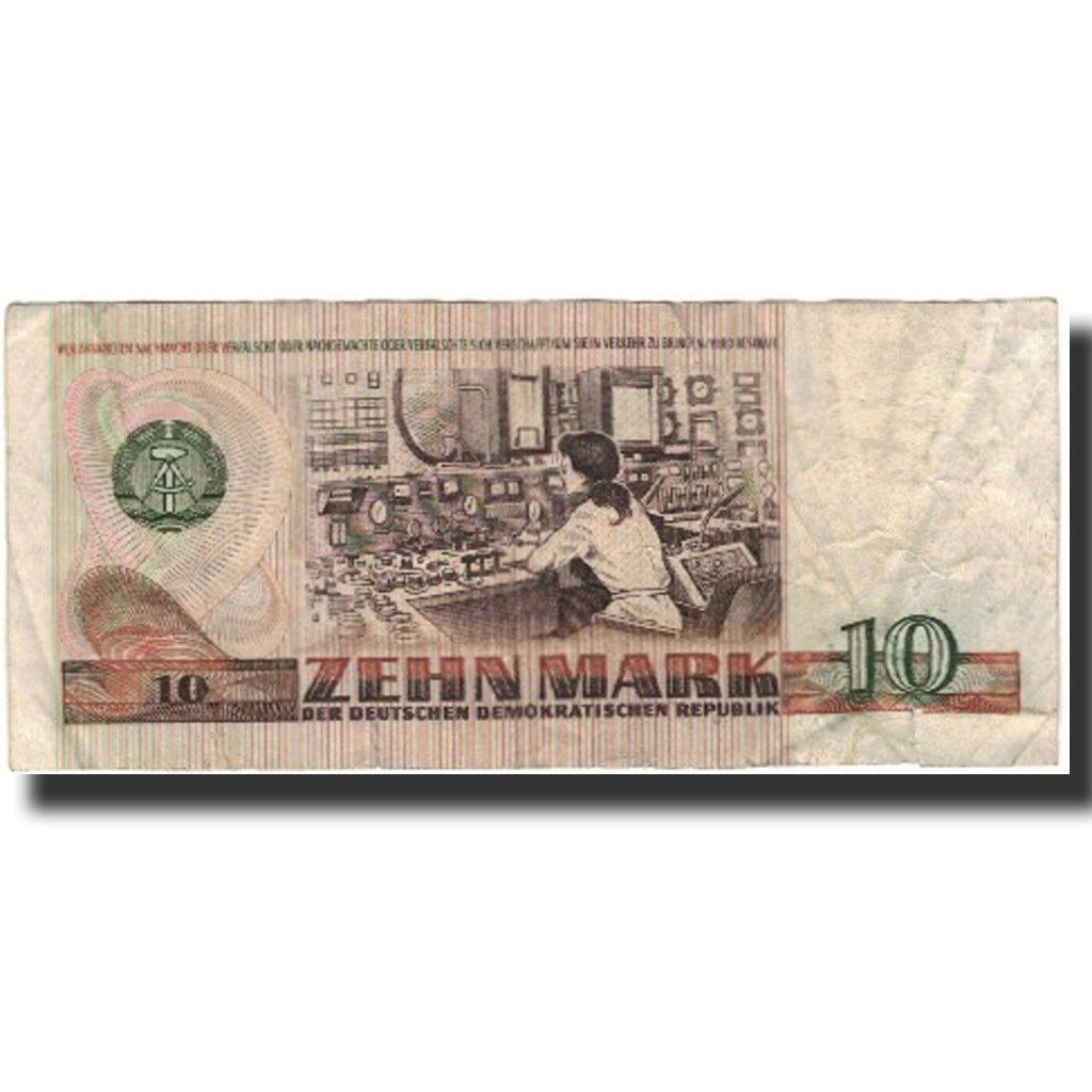 Banknote, Germany - Democratic Republic, 10 Mark, 1971, KM:28a, VF(20-25)