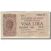 Banknote, Italy, 1 Lira, KM:29b, AU(50-53)