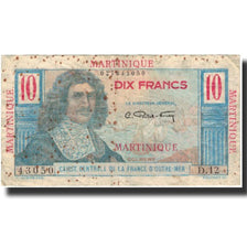 Martinica, 10 Francs, BC+, KM:28