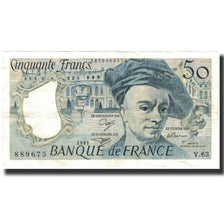 Francia, 50 Francs, Quentin de La Tour, 1991, MBC, Fayette:67.17, KM:152e