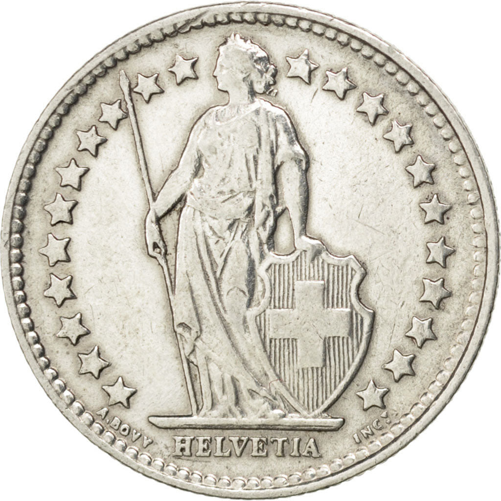 SWITZERLAND, 1/2 Franc, 1913, Bern, KM #23, EF(40-45), Silver, 18.2, 2.44