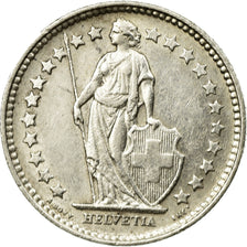 Coin, Switzerland, 1/2 Franc, 1914, Bern, AU(50-53), Silver, KM:23