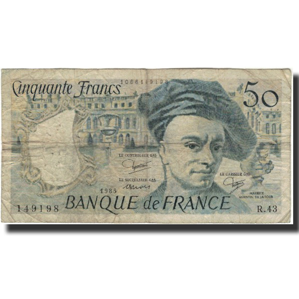 Francia, 50 Francs, Quentin de La Tour, 1985, RC, Fayette:67.12, KM:152b
