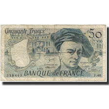 France, 50 Francs, Quentin de La Tour, 1984, B+, Fayette:67.10, KM:152b