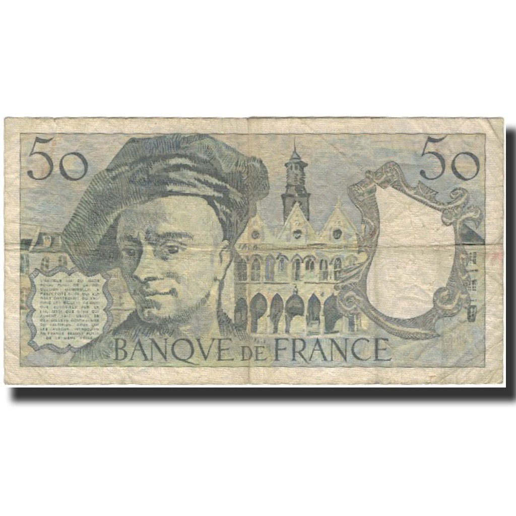 France, 50 Francs, Quentin de La Tour, 1984, B+, Fayette:67.10, KM:152b