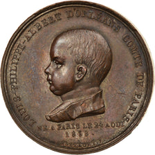 France, Medal, Duc d'Orléans, Naissance du Comte de Paris, History, 1838
