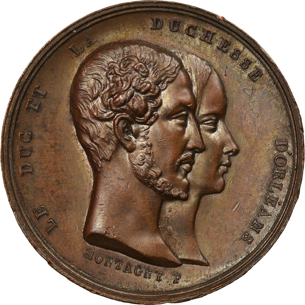 France, Medal, Duc d'Orléans, Naissance du Comte de Paris, History, 1838