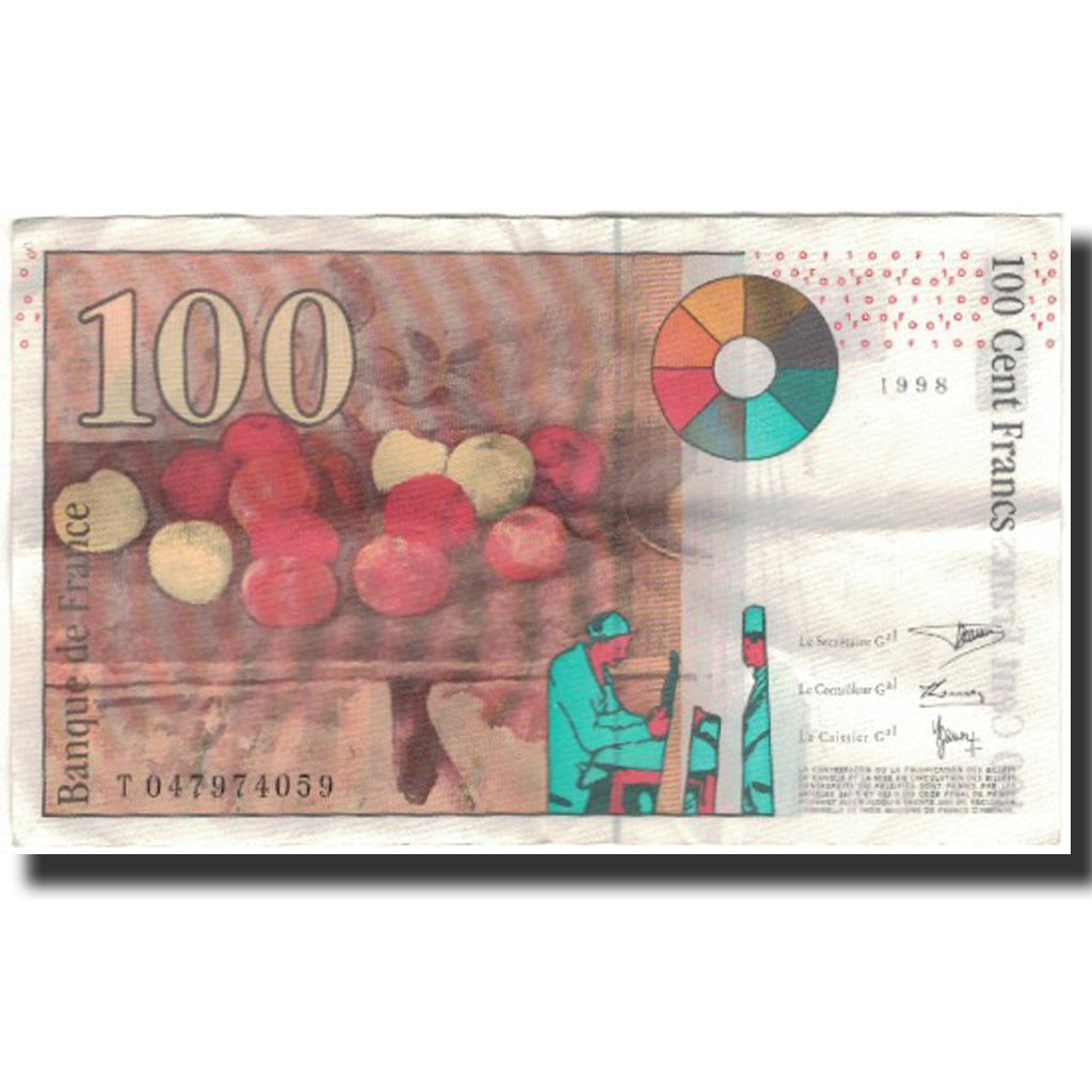 Francia, 100 Francs, Cézanne, 1998, BB, Fayette:74.2, KM:158a