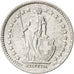 SWITZERLAND, 1/2 Franc, 1936, Bern, KM #23, AU(55-58), Silver, 18.2, 2.47