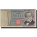 Biljet, Italië, 1000 Lire, KM:101g, TTB