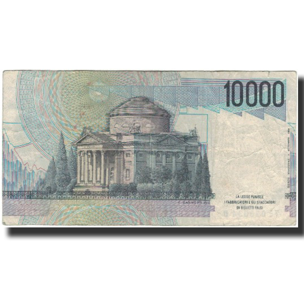Banknote, Italy, 10,000 Lire, KM:112b, VF(20-25)